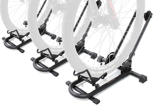 BIKEHAND Bike Floor Type Parking Rack Stand - for Mountain MTB & Road Bicycles Indoor Outdoor Garage Storage